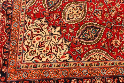 Tabriz Beige Hand Knotted 96 X 162 Area Rug 250-30445 Image 4