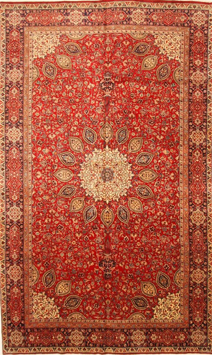 Tabriz Beige Hand Knotted 96 X 162 Area Rug 250-30445 Image 0