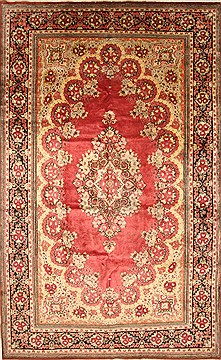 Persian Mahal Beige Rectangle 11x16 ft Wool Carpet 30446