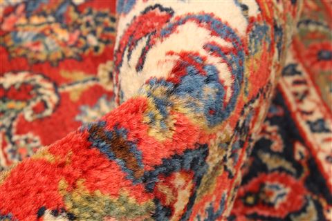 Kashan Red Hand Knotted 90 X 180 Area Rug 250-30447 Image 13
