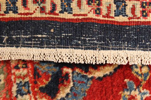 Kashan Red Hand Knotted 90 X 180 Area Rug 250-30447 Image 6