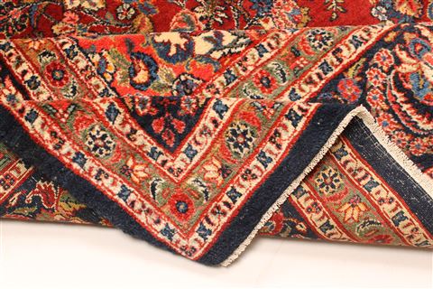 Kashan Red Hand Knotted 90 X 180 Area Rug 250-30447 Image 8