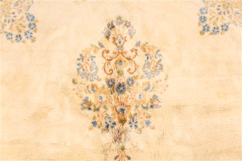 Kerman Beige Hand Knotted 90 X 201 Area Rug 250-30449 Image 2