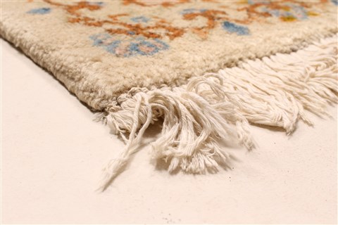 Kerman Beige Hand Knotted 90 X 201 Area Rug 250-30449 Image 3
