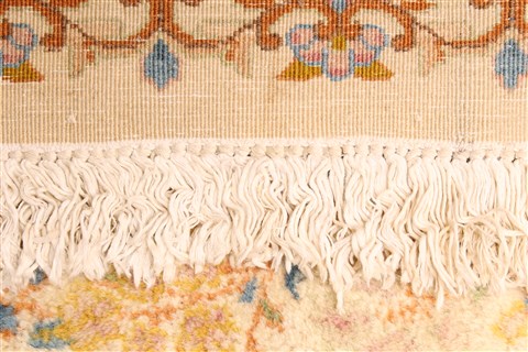 Kerman Beige Hand Knotted 90 X 201 Area Rug 250-30449 Image 4