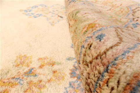 Kerman Beige Hand Knotted 90 X 201 Area Rug 250-30449 Image 7