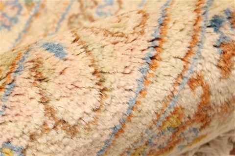 Kerman Beige Hand Knotted 90 X 201 Area Rug 250-30449 Image 9