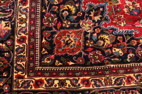 Mashad Red Hand Knotted 104 X 160 Area Rug 250-30450 Image 9