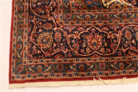 Kashan Red Hand Knotted 910 X 156  Area Rug 250-30451 Image 12