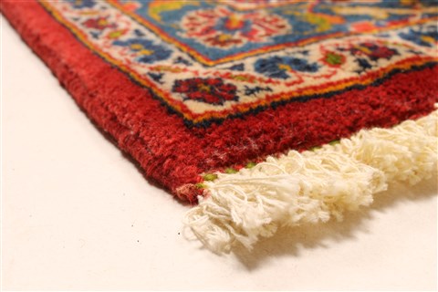 Kashan Red Hand Knotted 910 X 156  Area Rug 250-30451 Image 4