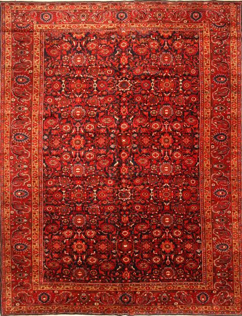 Tabriz Red Hand Knotted 1010 X 141 Area Rug 250-30452 Image 0