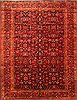 Tabriz Red Hand Knotted 1010 X 141  Area Rug 250-30452 Thumb 0