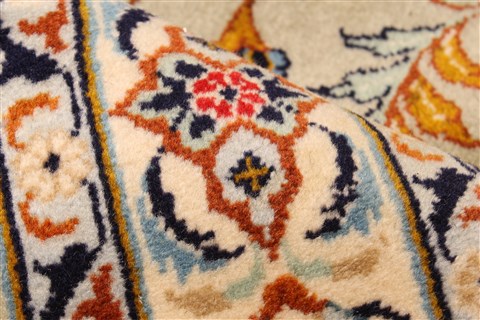 Kashan Blue Hand Knotted 119 X 184  Area Rug 250-30456 Image 11