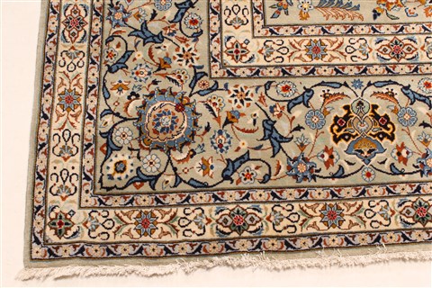 Kashan Blue Hand Knotted 119 X 184  Area Rug 250-30456 Image 12