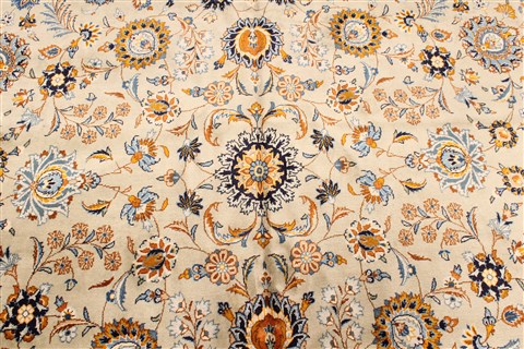 Kashan Blue Hand Knotted 119 X 184  Area Rug 250-30456 Image 1