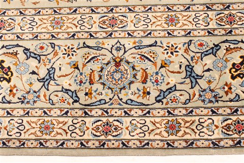Kashan Blue Hand Knotted 119 X 184  Area Rug 250-30456 Image 2