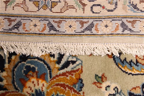 Kashan Blue Hand Knotted 119 X 184  Area Rug 250-30456 Image 6