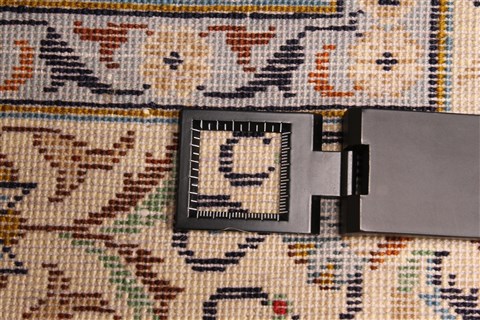 Kashan Blue Hand Knotted 119 X 184  Area Rug 250-30456 Image 7