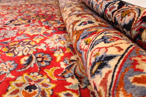 Najaf-abad Red Hand Knotted 99 X 145 Area Rug 250-30457 Image 2