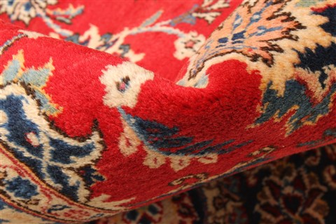 Kashan Beige Hand Knotted 1010 X 144  Area Rug 250-30458 Image 11