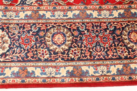 Kashan Beige Hand Knotted 1010 X 144  Area Rug 250-30458 Image 2
