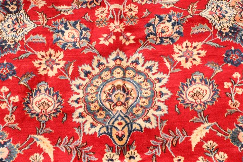 Kashan Beige Hand Knotted 1010 X 144  Area Rug 250-30458 Image 3