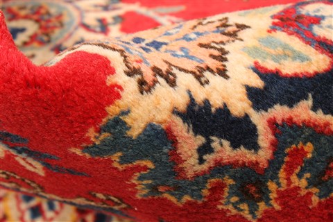 Kashan Beige Hand Knotted 1010 X 144  Area Rug 250-30458 Image 9