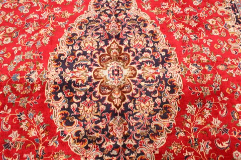 Mashad Red Hand Knotted 911 X 167 Area Rug 250-30459 Image 13