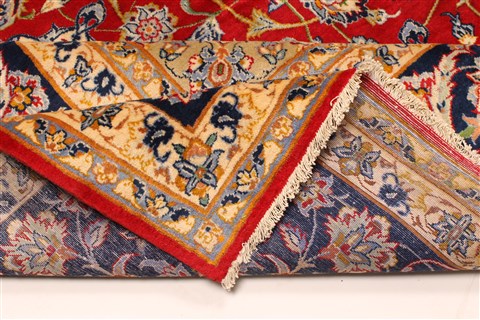 Najaf-abad Red Hand Knotted 124 X 168 Area Rug 250-30460 Image 6