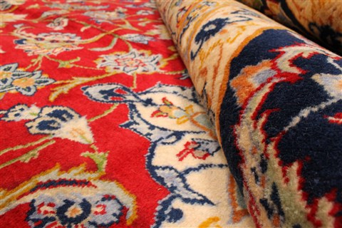 Najaf-abad Red Hand Knotted 124 X 168 Area Rug 250-30460 Image 7