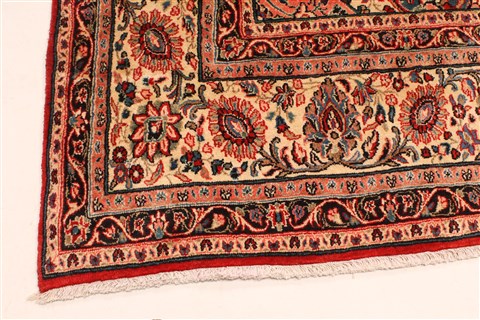 Hamedan Beige Hand Knotted 107 X 143 Area Rug 250-30467 Image 13