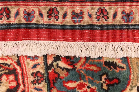 Hamedan Beige Hand Knotted 107 X 143 Area Rug 250-30467 Image 5