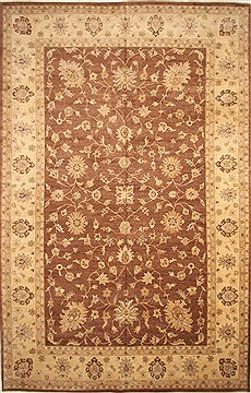 Pakistani Ziegler Beige Rectangle 13x20 ft and Larger Wool Carpet 30472