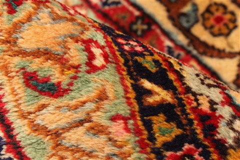Tabriz Blue Hand Knotted 116 X 165 Area Rug 250-30473 Image 14