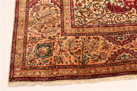 Tabriz Blue Hand Knotted 116 X 165 Area Rug 250-30473 Image 16