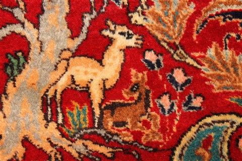 Tabriz Blue Hand Knotted 116 X 165 Area Rug 250-30473 Image 6