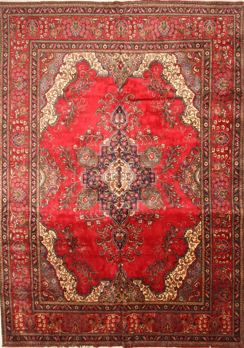 Tabriz Blue Hand Knotted 1110 X 167  Area Rug 250-30475 Image 0