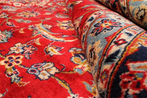 Yazd Red Hand Knotted 118 X 159 Area Rug 250-30477 Image 2