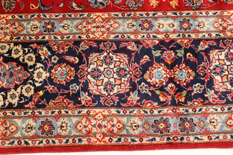 Yazd Red Hand Knotted 118 X 159 Area Rug 250-30477 Image 8