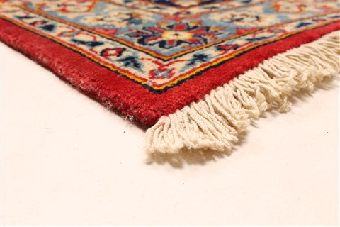Yazd Red Hand Knotted 118 X 159 Area Rug 250-30477 Image 9