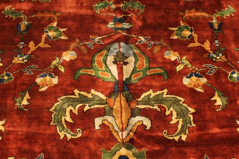 Tabriz Beige Hand Knotted 134 X 157  Area Rug 250-30479 Image 21