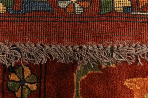 Tabriz Beige Hand Knotted 134 X 157  Area Rug 250-30479 Image 5