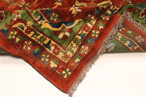 Tabriz Beige Hand Knotted 134 X 157  Area Rug 250-30479 Image 7