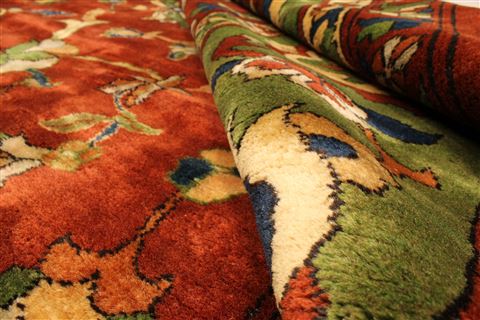 Tabriz Beige Hand Knotted 134 X 157  Area Rug 250-30479 Image 8