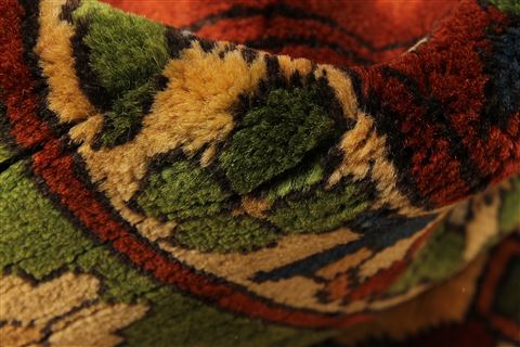 Tabriz Beige Hand Knotted 134 X 157  Area Rug 250-30479 Image 9