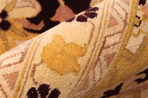 Agra Beige Hand Knotted 1311 X 1810 Area Rug 250-30481 Image 10