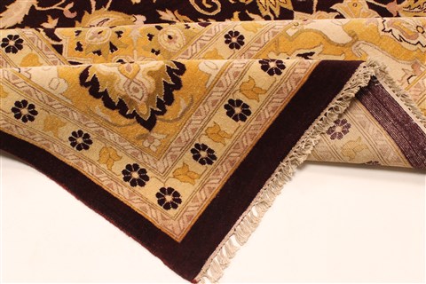 Agra Beige Hand Knotted 1311 X 1810 Area Rug 250-30481 Image 6