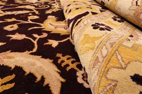 Agra Beige Hand Knotted 1311 X 1810 Area Rug 250-30481 Image 7