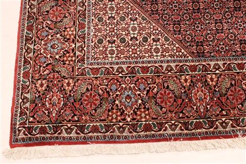 Bidjar Beige Hand Knotted 100 X 135 Area Rug 250-30482 Image 7