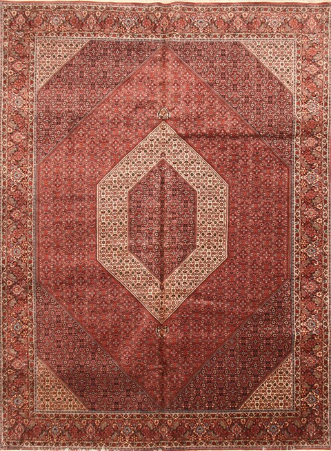 Bidjar Beige Hand Knotted 100 X 135 Area Rug 250-30482 Image 0